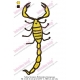 Yellow Scorpion Embroidery Design